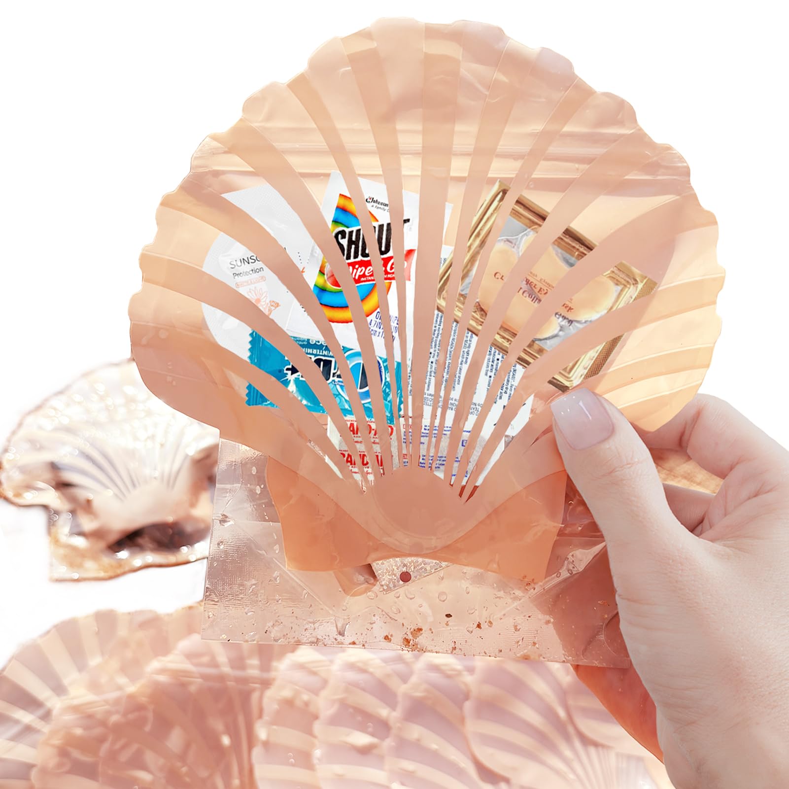 Amazon.com: BUDICOOL Seashell Bags Beach Themed Hangover Recovery